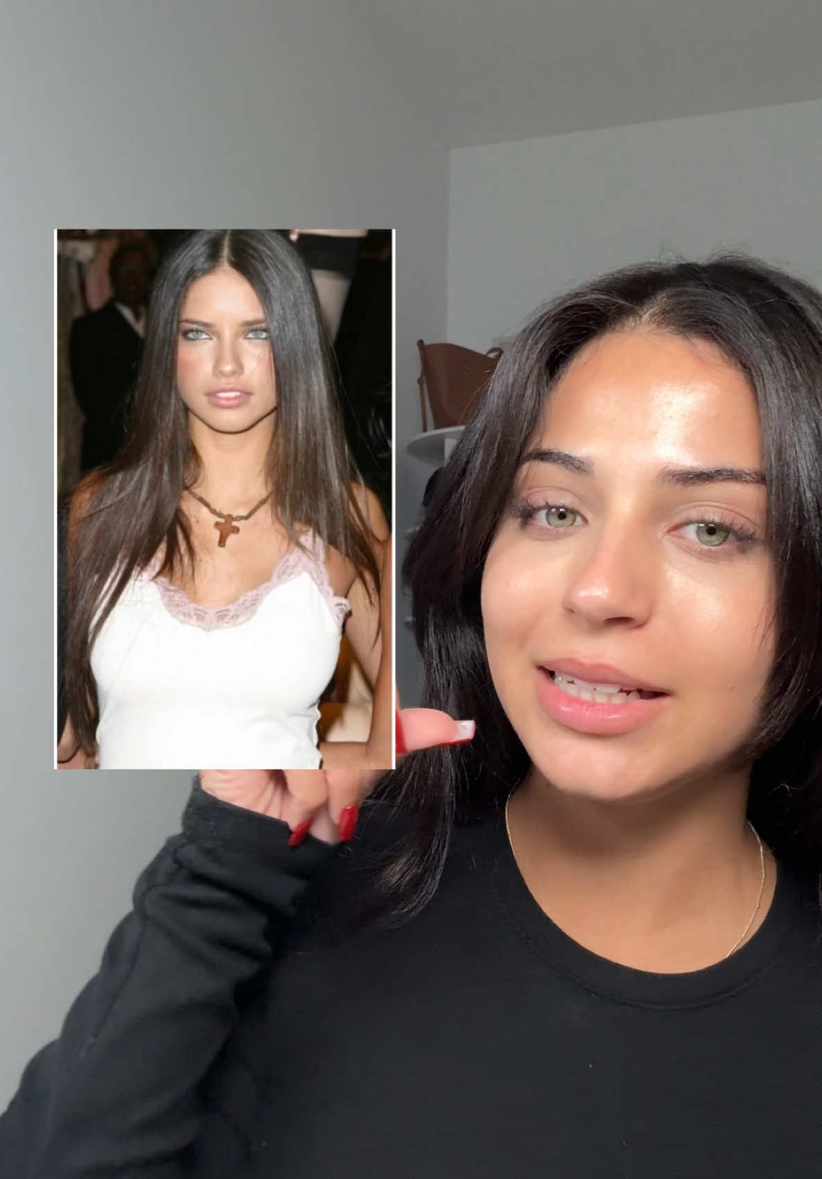 Adriana lima make up look 🎀🤍 #adrianalima #makeuptutorial #makeup 