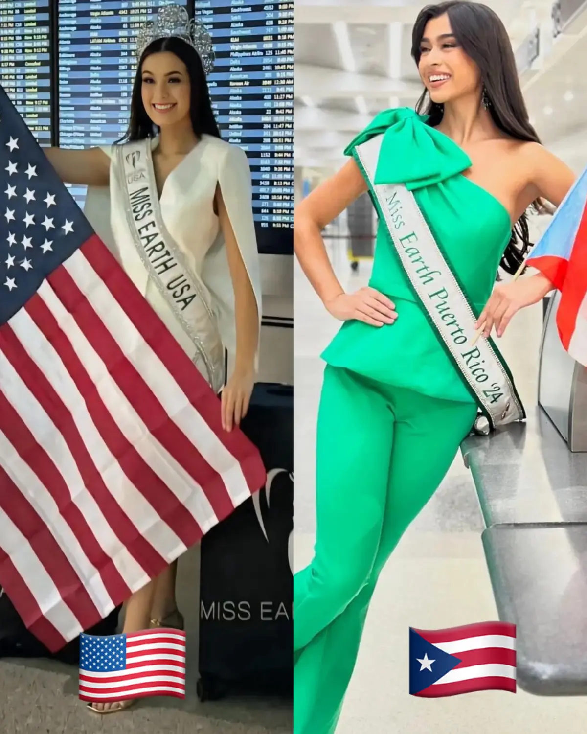 Miss Earth USA and Miss Earth Puerto Rico are now on board to the Philippines . Have a safe trip queens #missearth #womanoftheearth #queensoftheearth #pageant #big4 #missearth2024 #missearthusa #missearthpuertorico 