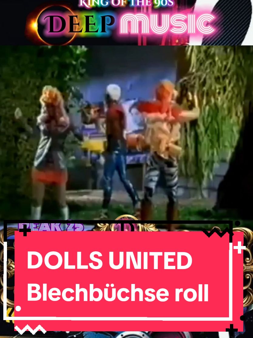 Als 2. Single folgte der Titel Blechbüchse roll! und das Album Gut gebrüllt!, das auch einige Kinderlieder ohne Puppenkisten-Bezug enthielt. Für den Videoclip zu Blechbüchse roll! wurde eine dreiköpfige Vorzeigeband zusammengestellt, bestehend aus einem dunkelhäutigen Tänzer mit weißen Haaren (Suliman Snipes) und zwei rosahaarigen Tänzerinnen (Gordana Stojanovic und Nicole Ganzhorn). Bei den weiteren Veröffentlichungen wurde auf diese Personen wieder verzichtet. (Quelle Wikipedia) #dollsunited #blechbüchseroll #gutgebrülltlöwe #augsburgerpuppenkiste #kinderliedremix #90s #90sthrowback #90slovemusic 