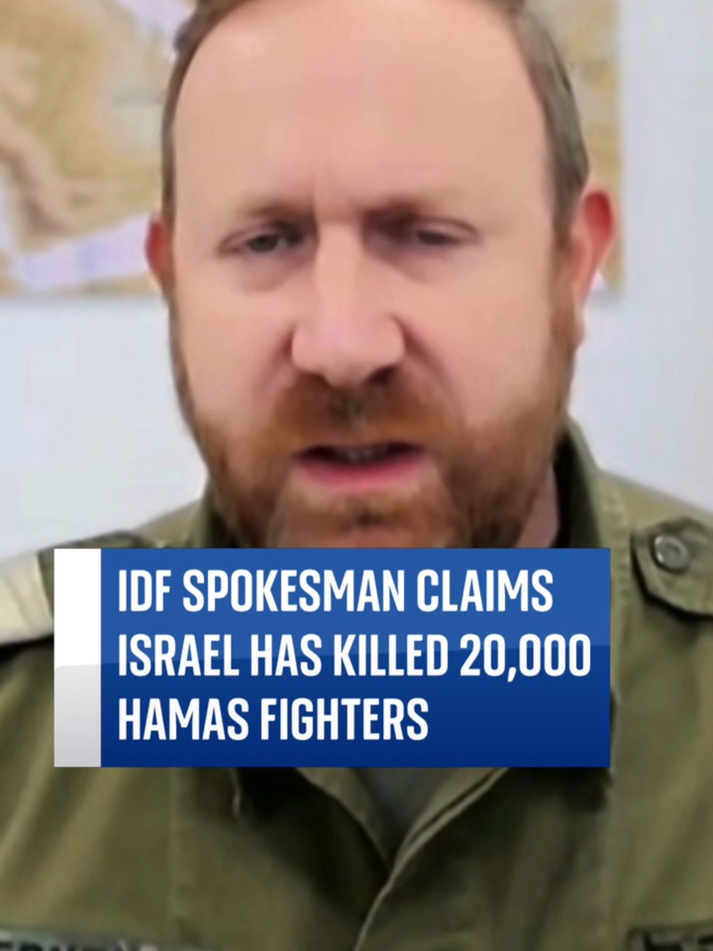 #IDF spokesperson Peter Lerner claims the #israelidefenceforces have 'killed 20,000 Hamas fighters'