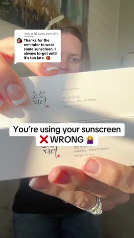 Replying to @🎶 Sandy Swain 🎶 Dont make this mistake! 😘 I used to use sunscreen wrong too. Protect your skin friends! This is the best sunscreen I’ve ever used so I just got 2 more 🤩🙌 Go get yours with this deal before theyre gone!  #falldealsforyou #tiktokshopblackfriday #tiktokshopcybermonday #tiktokshopholidayhaul #tiktokshopaffiliate #skintok #suncreen #kbeauty 