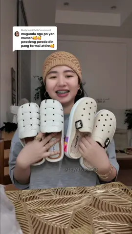 Replying to @michelle NOTE⚠️ plus 1 ka sa size dahil maliit sizes nila. 36-37 kinuha ko saktong sakto lang saken na 36 ang paa.
