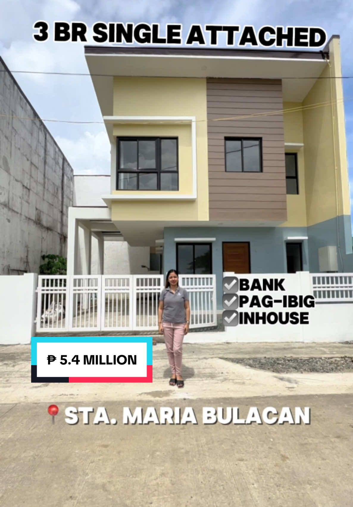 3 BEDROOM SINGLE ATTACHED  📍 IN BRGY. CASIO STA. MARIA BULACAN ₱5.4 MILLION THRU BANK,PAGIBIG,INHOUSE RFO, ONGOING , PRE-SELLING AVAILABLE FOR VIEWING AND RESERVATIONS ➡️➡️➡️➡️📲📞 CHRISTINE YAP 0968-877-9552 (viber, whatsapp)📌📌📌| Accredited PRC & DSHUD Salesperson  #SingleAttached #NorthOrchardResidences #readyforoccupancy #Preselling #HouseAndLotInBulacan #nearbocaueexit #houseandlot #houseinbulacan #houseforsale #pagibig #CompleteFinishedTurnover #inhousefinancing #bankfinancing #completefinished #3bedrooms #gateandfence #ongoingconstruction #readytomovein #nearmanila #resthouse