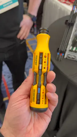 Ultimate Multi-Bit Screwdriver?! #screwdriver #cooltools #construction #tradeshow #electrician 