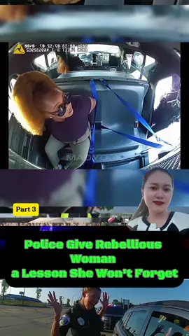 Police Give Rebellious Woman a Lesson She Won't Forget part 3