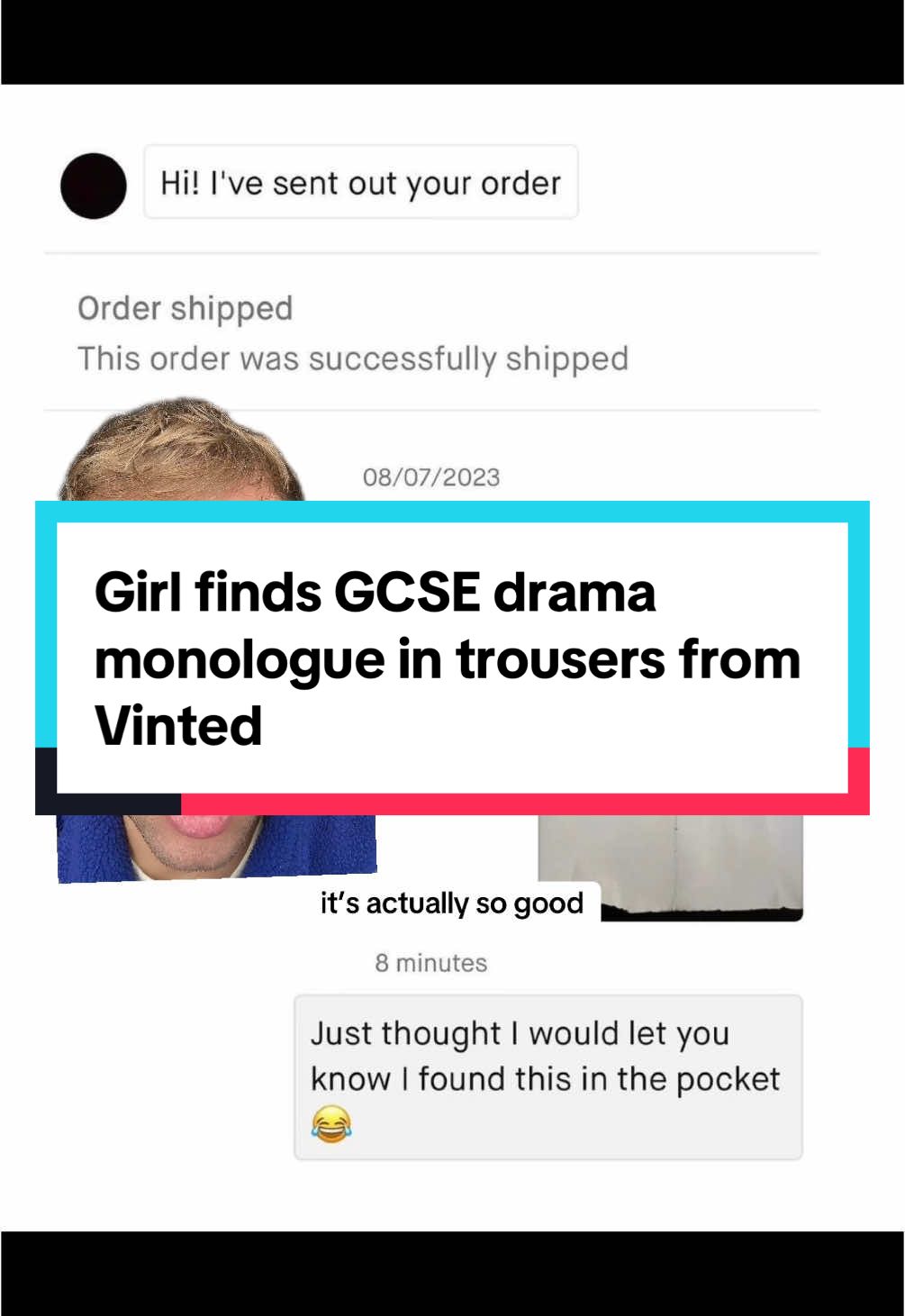 the monologue genuinely surprised me - that was so impressive!! #vinted #drama #gcse 