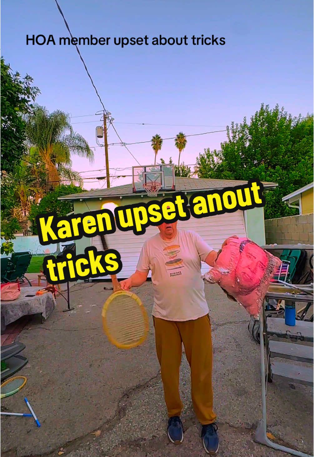 HOA karen gets after me for juggling tricks. #hoa #comedy #tricks #trickshot #juggler #drama #karens #issues 