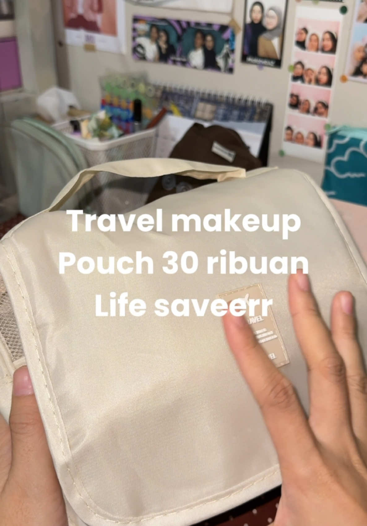 Waahh gokil sih lewat mulu di fyp jd ikut keracunan ni kantong doraemon 😭 #travelpouch #travelbag #makeuppouch 