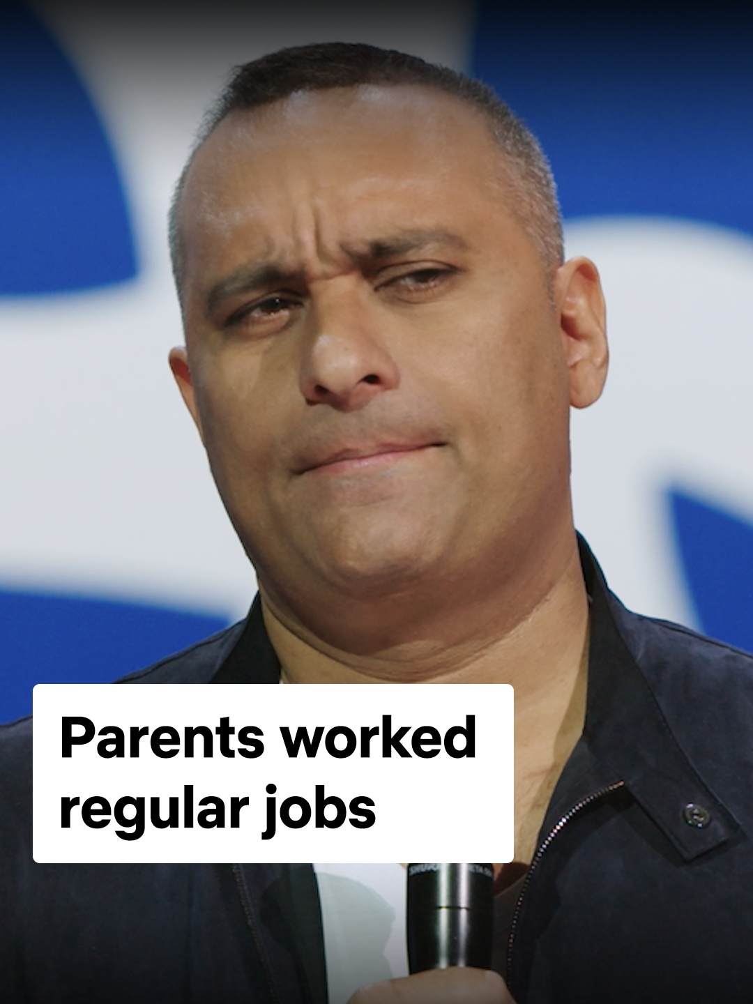 I work. At my job. #RussellPeters #standup #standupcomedy #netflix #netflixisajoke #parents #family #relatable