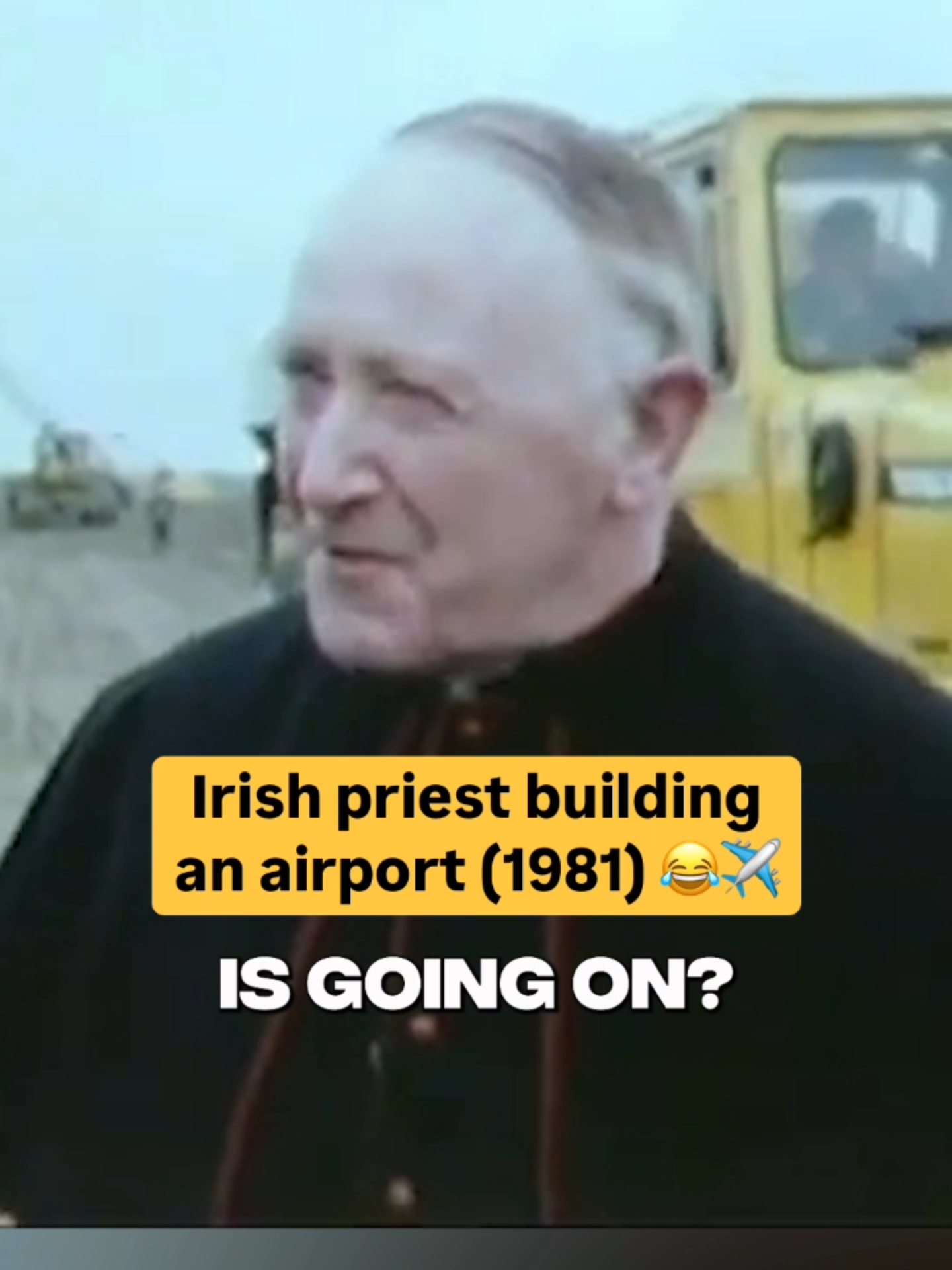 “I hope the department of transport doesn’t find out” 😂 James Horan, a parish priest from Co. Mayo recognised that Knock needed an international airport and decided to get to work on it 🙌 The poor transport links to Mayo were affecting tourism to Knock Shrine and thanks to James, in 1986, Knock Airport opened ✈️ #ireland #dublin #irish