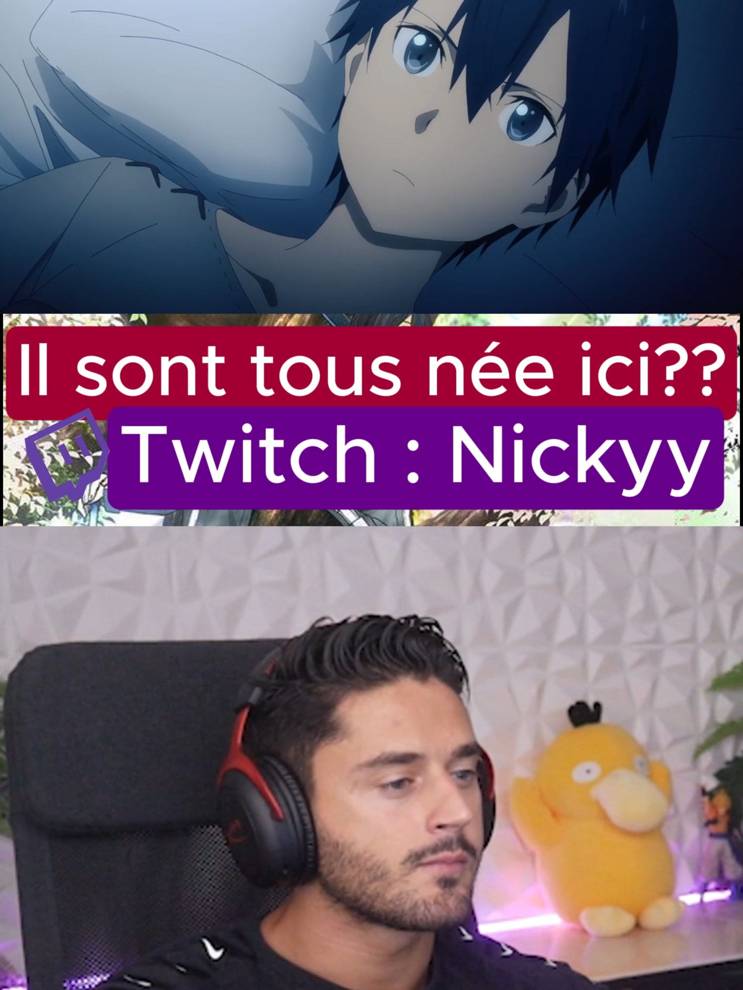 Il sont tous née ici!! #Nickyy#sao#swordartonline#kirito#asuna#alice#Darkterritory#react#twitch