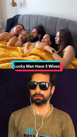 Lucky Man Have 5 Wives #funny #man #wife 