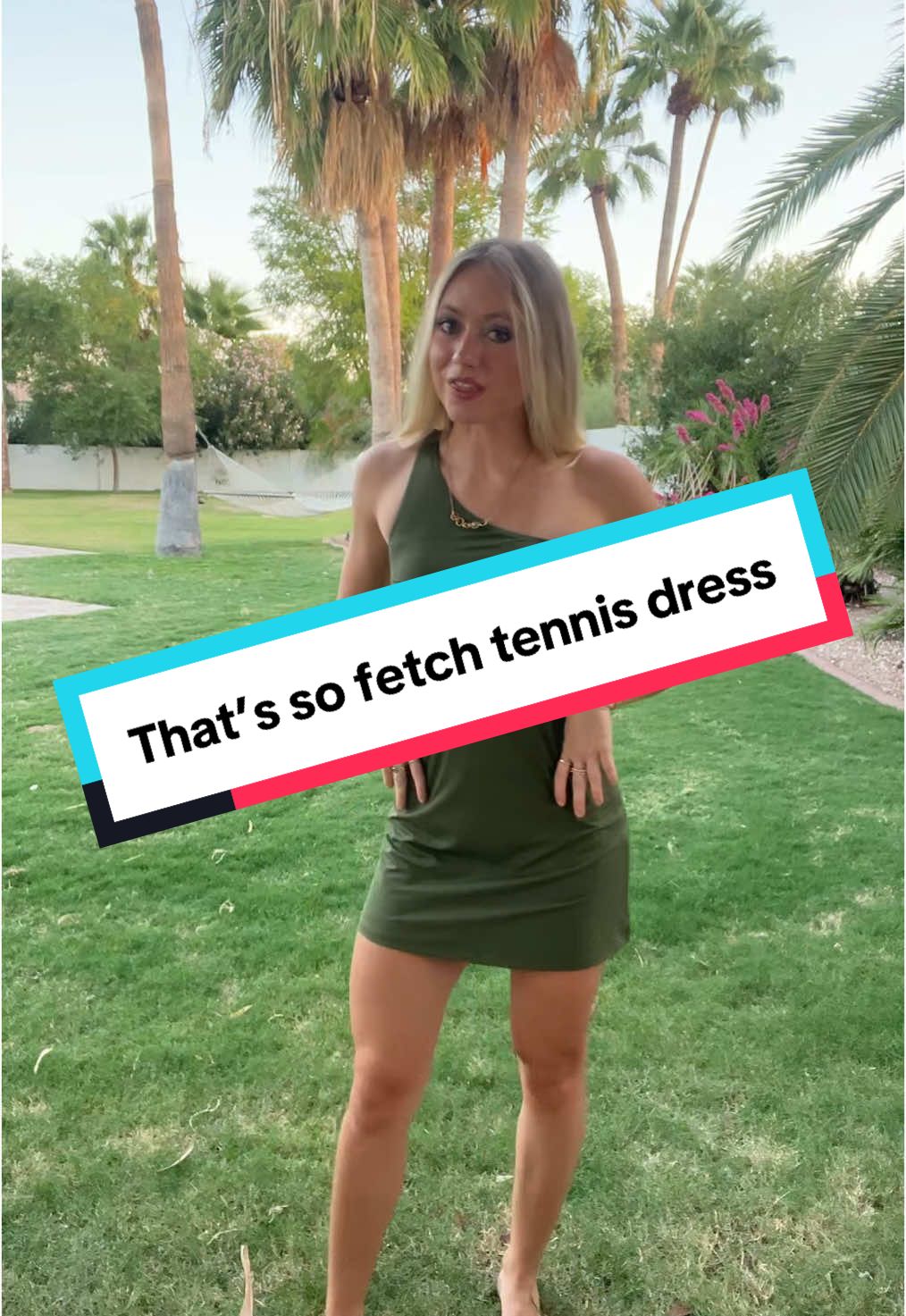 This Soul Tennis Dress in Khaki is the perfect blend of sporty and chic! Featuring a trendy one-shoulder design, it’s a versatile piece whether you’re heading to the court or out with friends. •	#TennisDress 	•	#SportyStyle 	•	#OneShoulderDress 	•	#CasualChic 	•	#FallFashionTrends #thanksgiving #tiktokshopblackfriday #tiktokshopcybermonday #falldealsforyou #treasurefinds #cybermonday #blackfriday #tiktokshopholidayhaul #shop #shopping #gift #giftforher  