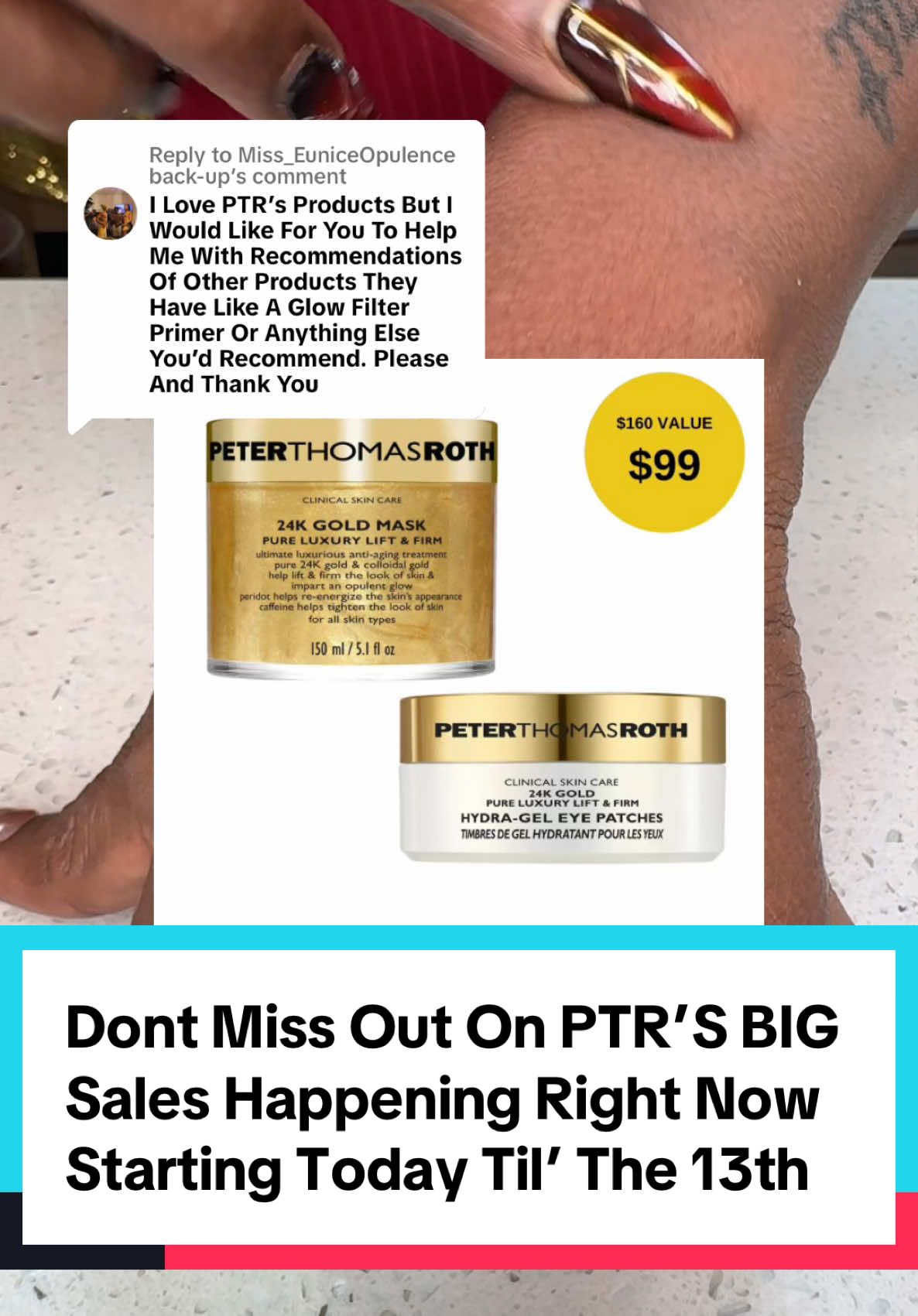 Replying to @Miss_EuniceOpulence back-up I Hope This Answers Your Question. Please Enjoy These Big Sales And Discounts Made Available By @Peter Thomas Roth Labs  ✅ #falldealsforyou #peterthomasroth  #PTR #bigdiscount #bigsale #makecozyhomeaffordable#OctoberFinds  #DealsForYouDay #BlackFriday #ShopLatinOwned #treasurefinds  #falldealsforyou #blackfridaydeals  #holidayseason #tiktokshopcybermonday #toptieroctober #TikTokShopBlackFriday #tiktokshopcybermonday  #TikTokShopHolidayHaul