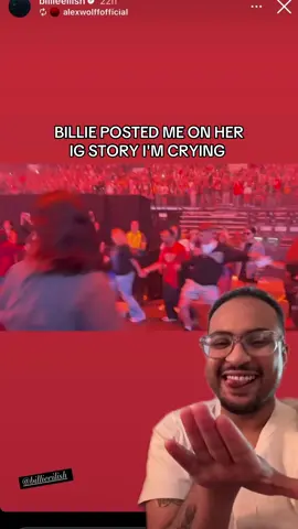 i'm literally in the orange shirt in the first couple seconds of the video!!! #hmhas #hmhastour #billieeilish #billie #greenscreenvideo 