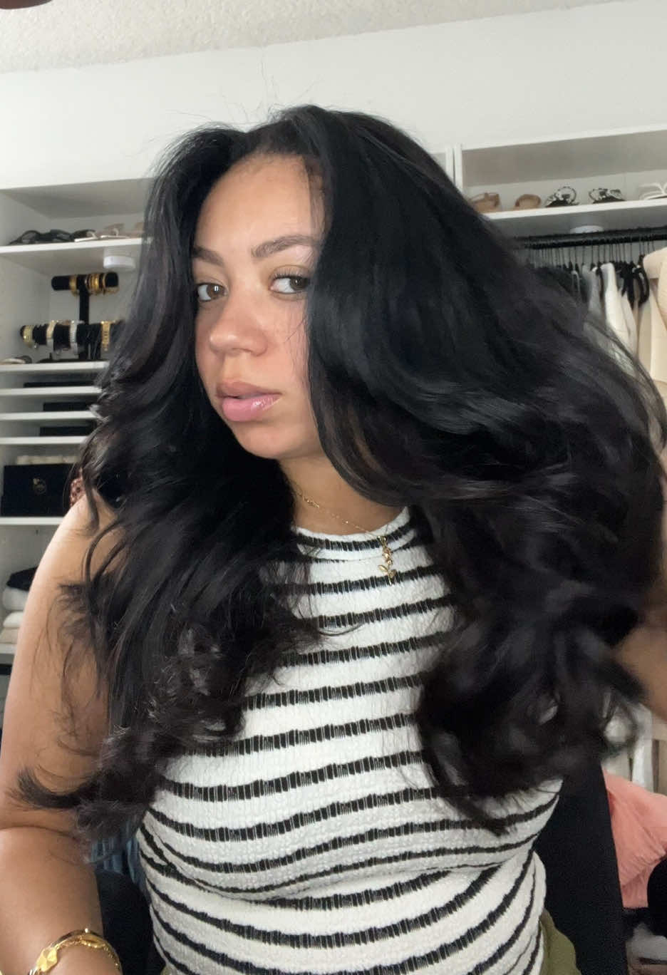 Overnight Blowout . sped up in real time. girrrrrl I am obsessed. Its perfect!🥹 I’m never doing my hair any other way !!  @ELFIN HAIR @overnightblowout   #fyp #fypシ #overnightblowout #curls 