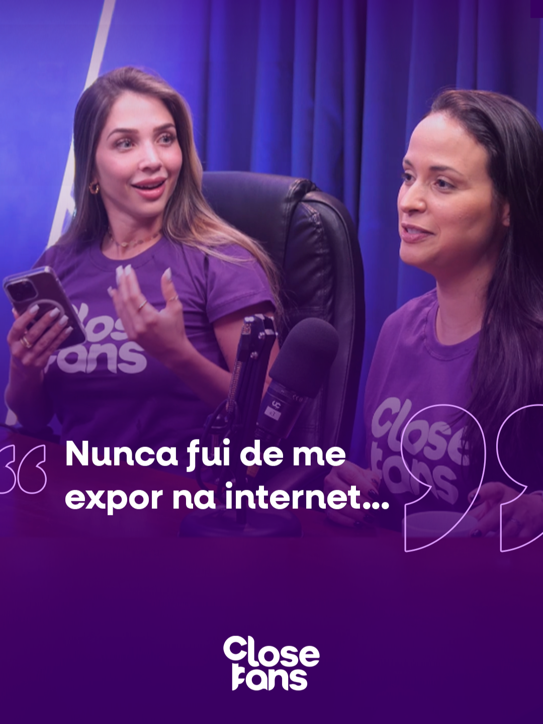 🎙️💜O CloseCast com @renatinhamatoss_e a @sandy_nutri está disponível na íntegra. Dá o play e confira essa conversa cheia de verdades e insights sobre a criação de conteúdo. 🔗 Assista no YT, link nos stories.