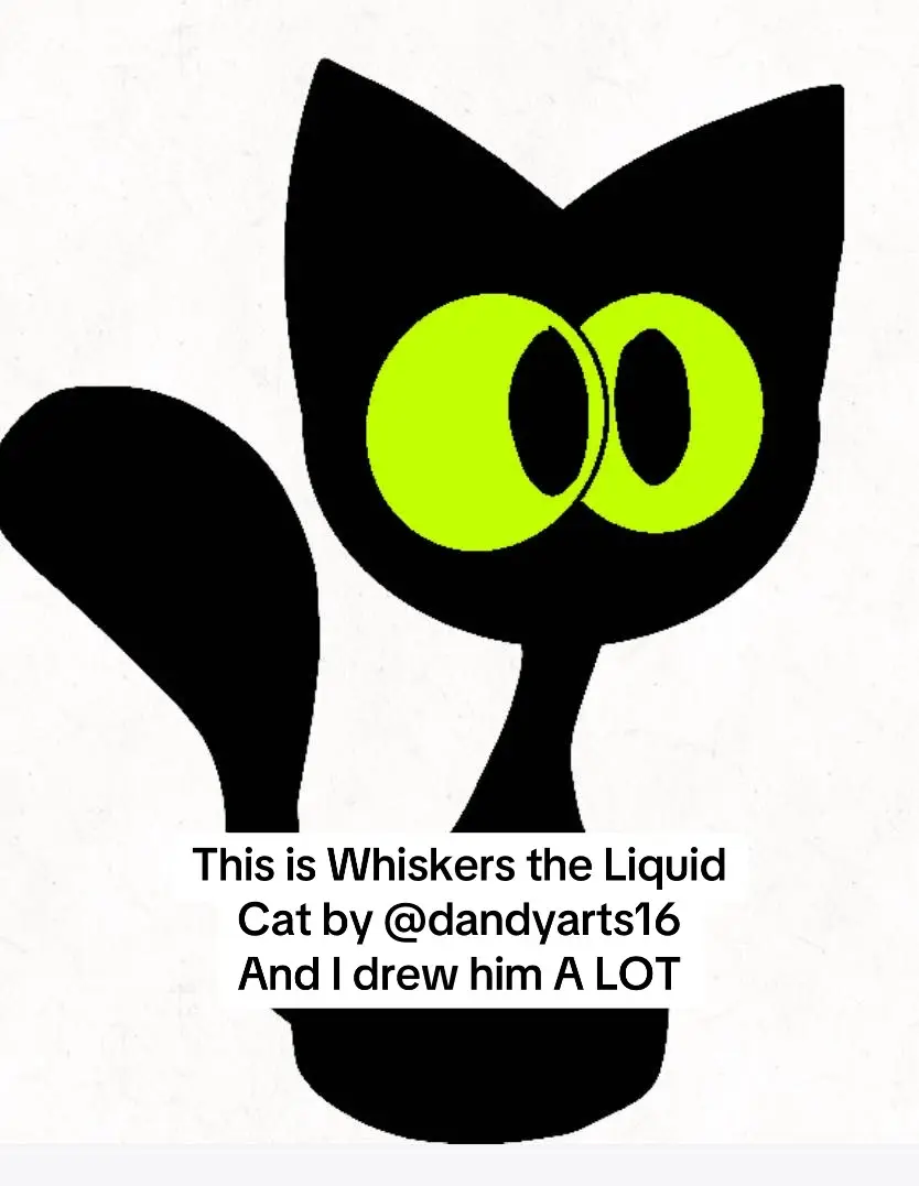 @Dandythemagicartist made this wonderful cat and i cant get enough of him lmao @Wade A. Rininger also has a cat named Snaggle and hes pretty cute too. Please give them all the love and support you can #fanart #cat #meme #comedy #fyp #whiskerstheliquidcat 