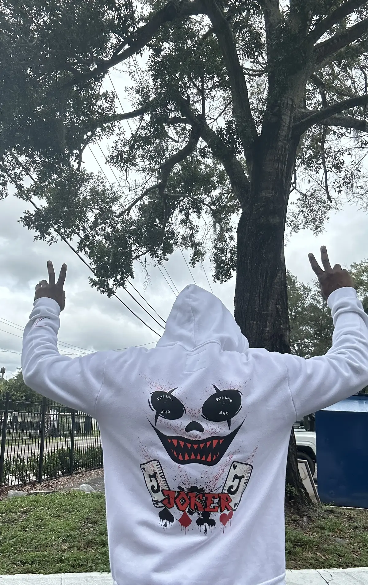 Happy Customer with our Joker Hoodie!!! Quality and Style by Pure Love!! Get comfy and spread the love—shop Pure Love Clothing today. ❤️ #SpreadLoveNotHate #ComfyVibes #PureLoveVI #Hoodie #customerreviewsmatter 