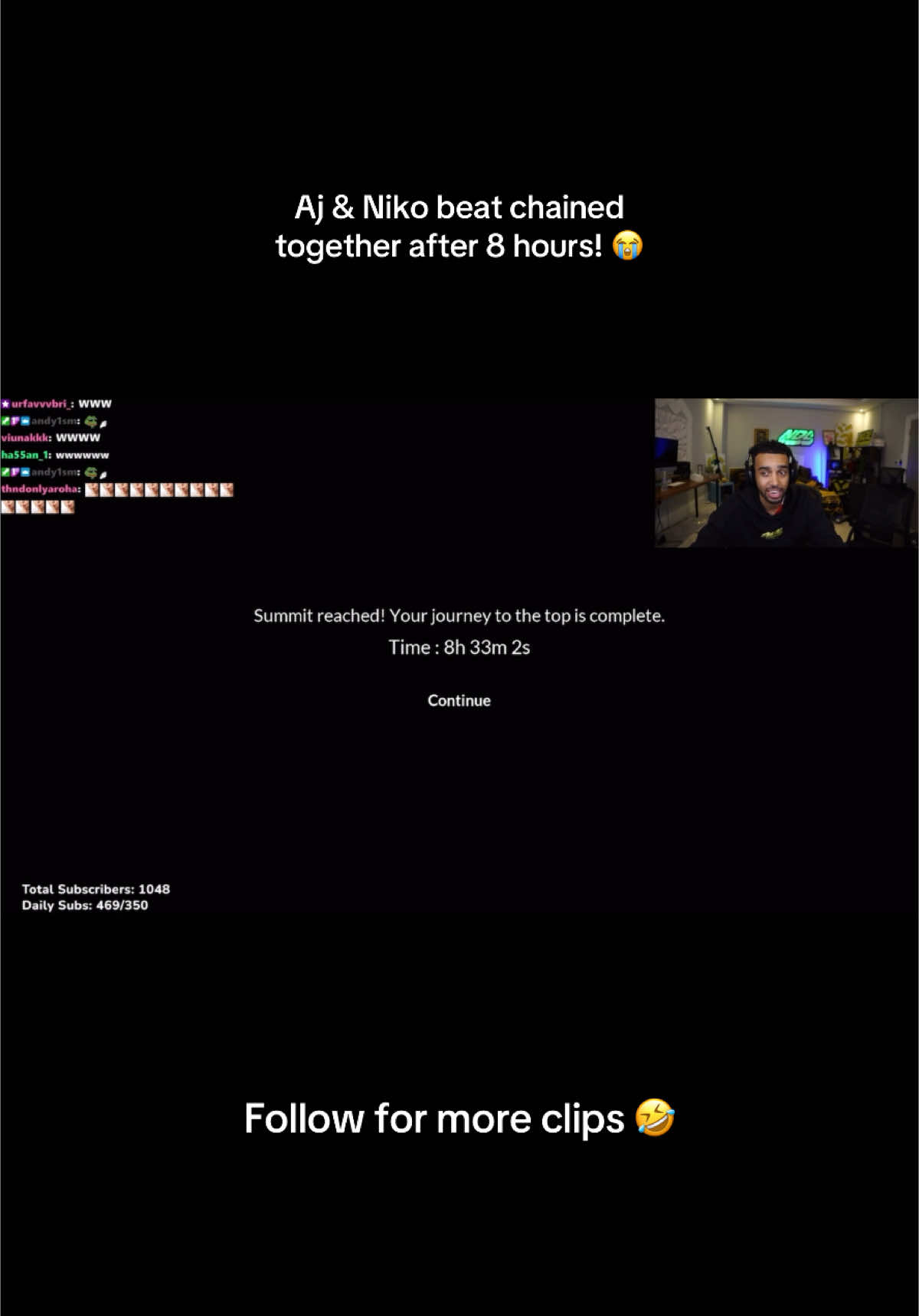 8 hours is crazy! 🤯 #fyp #foryoupage #foryourpage #blowthisup #viral #betasquadedit #betasquad #betasquadclip #niko #nikoomilana #nikoomilanaedit #betasquadedits #betasquadclips #betasquadfunny #ajshabeel #ajshabeeledit #ajshabeeledits #chainedtogether #stream #streamers #streamerespañol 