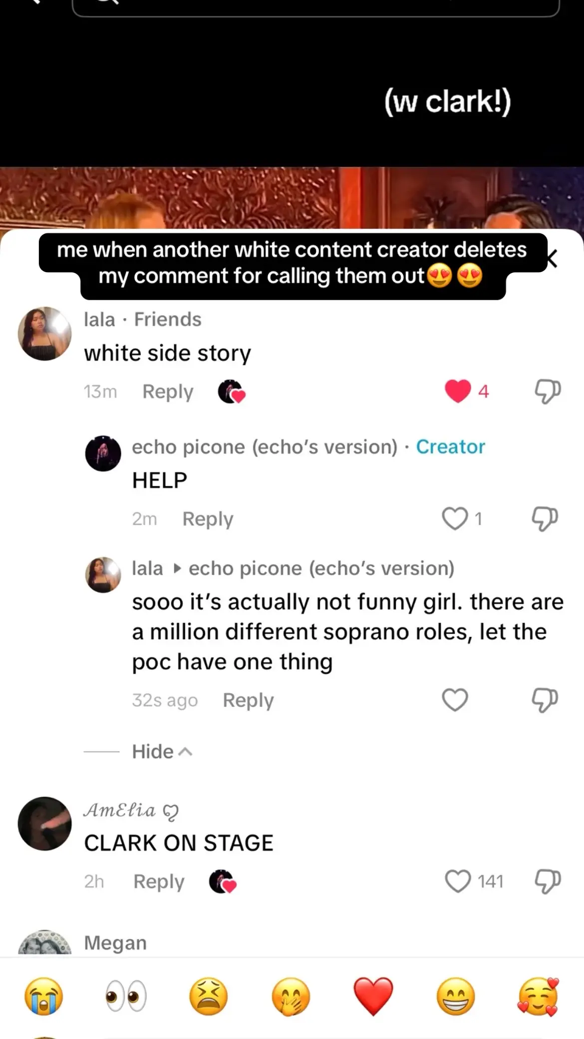 HELP her fans are gonna attack me #westsidestory #echopicone #musictheatre #fypage 