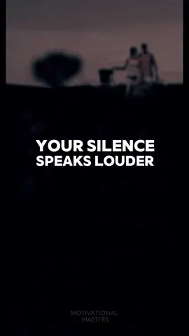 Silence. #silenceispowerful #silence #silencespeaksvolumes #quotes #motivational #fypツ #motivationalmasters 