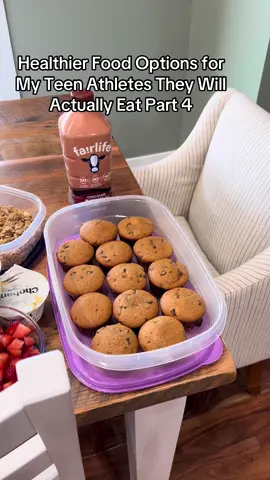 FUEL! FUEL! FUEL! 💜💪🏼🏐🏈💪🏼💜 #parentsoftiktok #mealprep #goodfood #snack #sports #volleyball #football #strong #dinner #EasyRecipe #family #fall  Pumpkin Chocolate Chip Muffins Greek Yogurt with Homemade Granola  Crockpot Applesauce Protein Balls Cheese and Crackers with Beef Sticks Cesaer Salad Kit Cottage Cheese with berries and nuts Taco Meat for walking tacos, nachos or tacos Goulash with protein pasta  Hawaiian Bun Sandwiches Protein pasta for easy butter noodles 