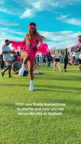 My decision to learn to shuffle is one of those moments that (obviously) changed the course of my entire life.  But more than anything it gave me the tools and confidence to tap into my body and move to the music in a way I always wanted to. There’s nothing quite like the feeling of FLOW when shuffling.  I only teach on very rare occasions (mostly our shuffle retreats), but I’ve gotten a lot of messages lately from those of you that want to learn so I wanted to share that I have a BEGINNER SHUFFLE MASTERCLASS (available worldwide online) and you get lifetime access.  I know it’s helped so many people as the launching pad for their shuffle journey. It’s all self-paced and has everything you need to learn the foundations as a beginner.  >> 🔗 EN BYE OHHH If you want access to that masterclass —> “LEARN THE SHUFFLE” << PS — my amazing fit is by @DIOSA BY SECO and they are having a 20% off sale site wide for the next few days! They don’t have sales often so even if you don’t have a festival coming up, I’d still snag a STEAL on some of the most iconic, hand made festival fits! They are all made with so much love and intention and there’s nothing quite like wearing DIOSA to a festival 🪩