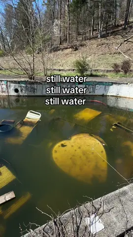 Yall just love your still water. But really I will just never get over these heart shaped tubs being thrown into this abandoned pool at one of the very last (barely standing) love hotels ❤️‍🩹 #stillwater #abandoned #urbex #explore #fyp #trending 