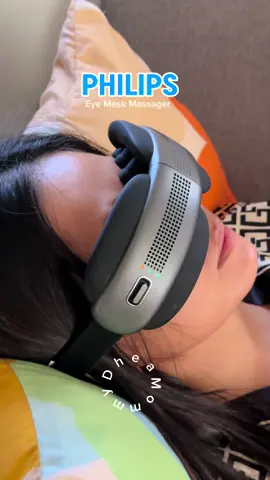Sobrang relaxing🥰 PHILIPS EYE MASK MASSAGER  PPM2522 #philips #eyemassager #electricmassager #giftideas #goodthing @Philips Massager TH 
