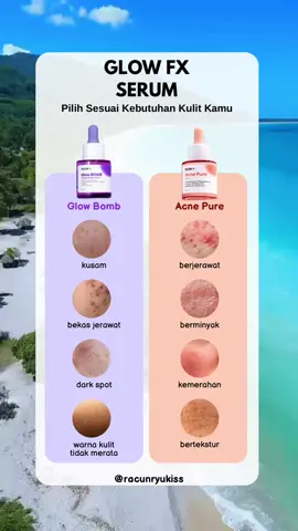 Glow fx serum best banget 💝🥰🌸 #glowfx#glowfxacnepureserum#glowfxglowbomb#glowbomb#serum#skincare#skincareroutine#glowing#dullskin#acneskin 