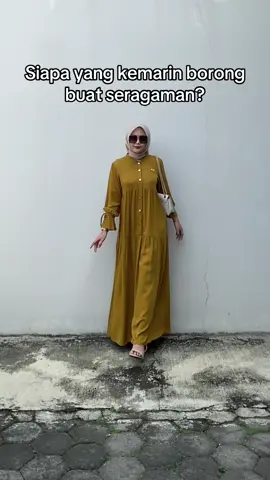 Yuk yang mau buat seragaman bisa kok bun 😍 mumpung ada.. #promoguncang1010  cuss gercepin bun.. #fyp #rayontwill #gamisrayon #gamis #promo 