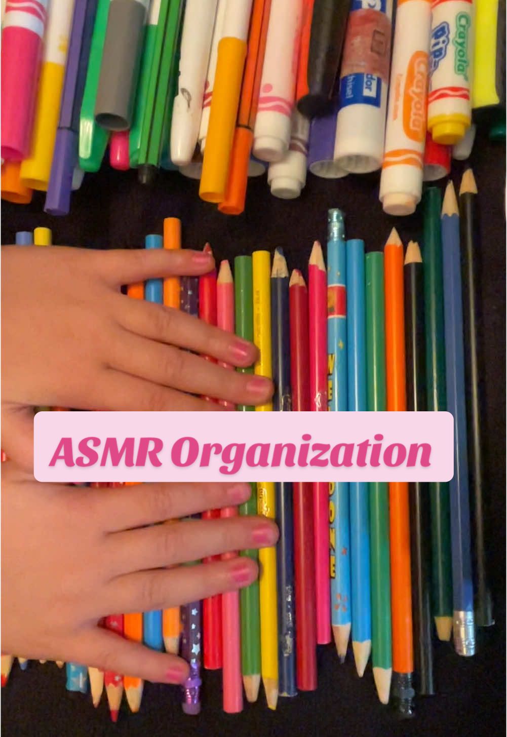 My daughter organizes her colouring markers and pencils. We hope you enjoy the nice and interesting sounds. Thank you all so much for taking the time to stop by to our channel.  Happy resting and we will see you all very soon. 😴❤️ #asmr #kidasmr #unintentionalasmr #asmrvideo 