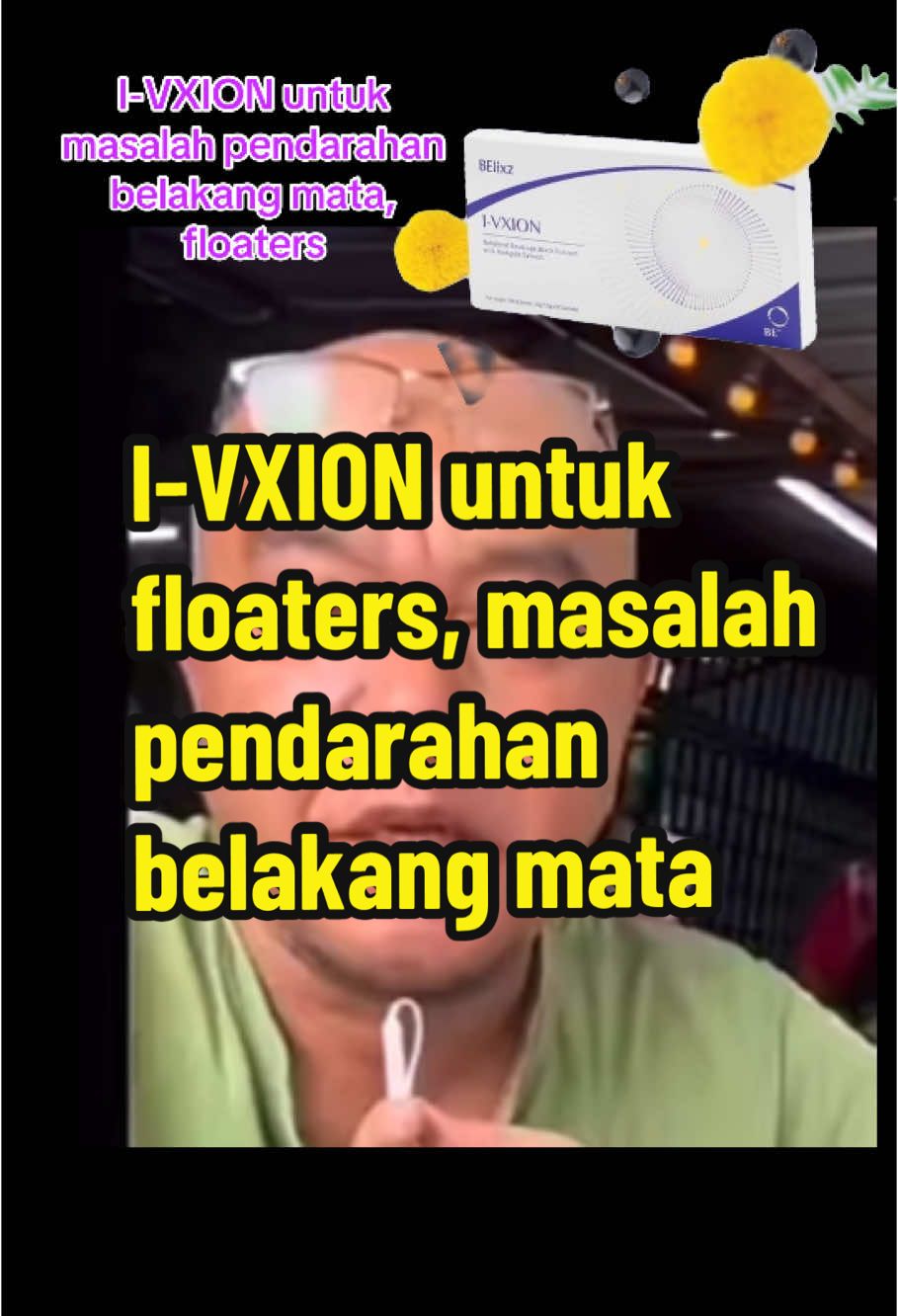 siapa ada masalah #floaters #selaputmata #pendarahanbelakangmata cuba #ivxion ni — #vitaminmata #supplementmata #kesihatanmata . nak order tekan bag biru Learn more !