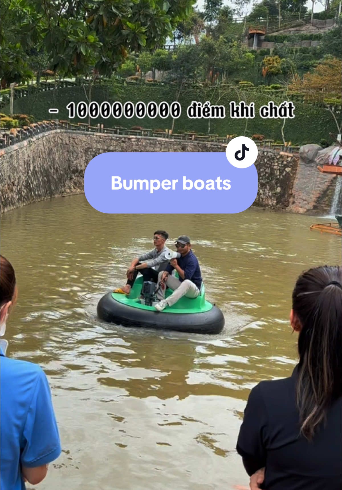 Trừ 10000000 điểm khí chất #bumperboats #kdlthuythuan #dalat  @KDL Thúy Thuận Đà Lạt 