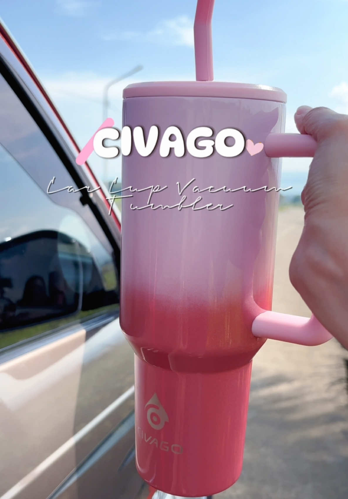 Lovin’ the new car cup tumbler from @Civago.ph #civagotumbler #civagoph #civago 