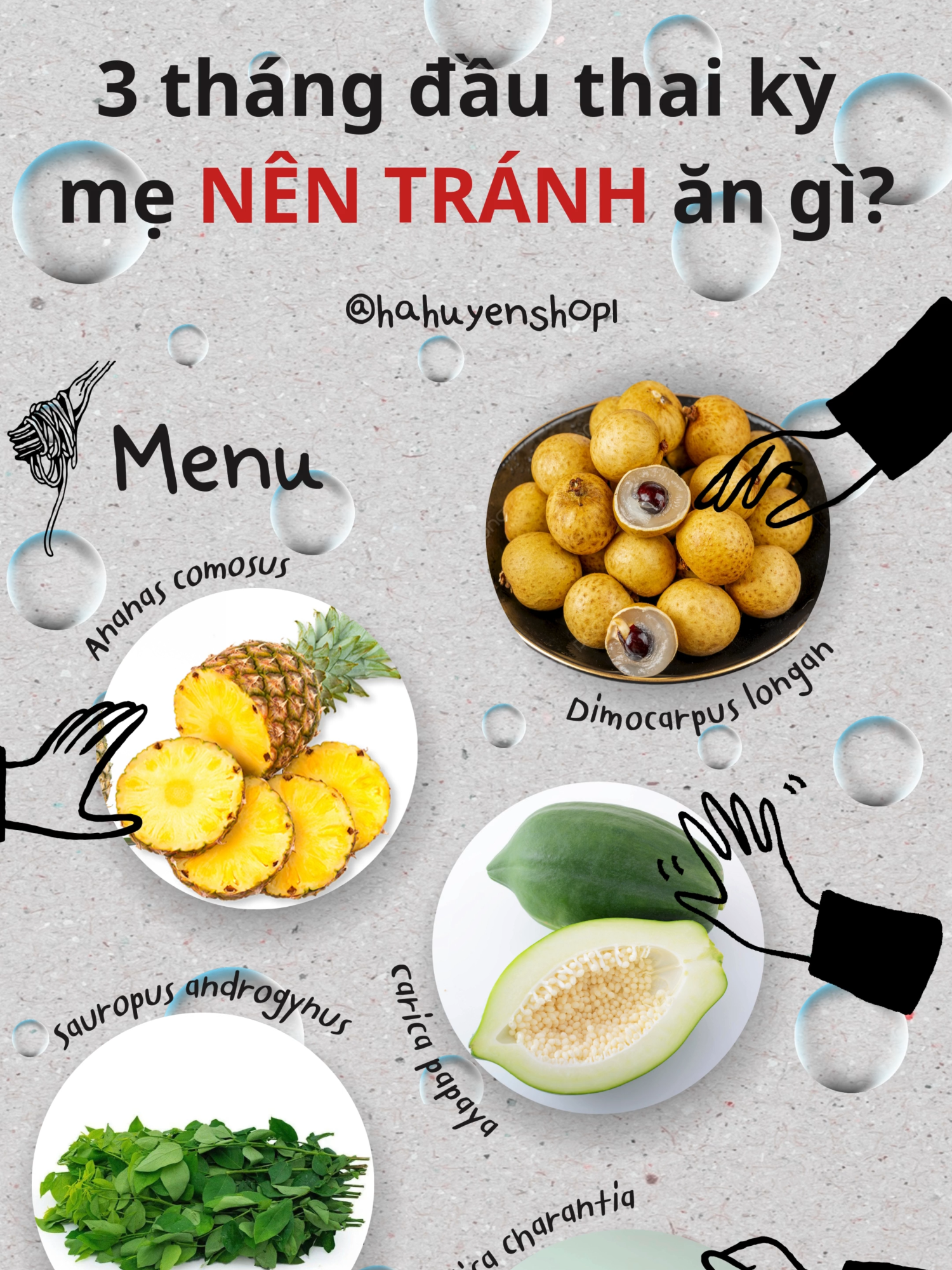3 tháng đầu thai kỳ các mom NÊN TRÁNH những thực phẩm này nhé #mebau#suckhoe#thaiky#hahuyenshop1