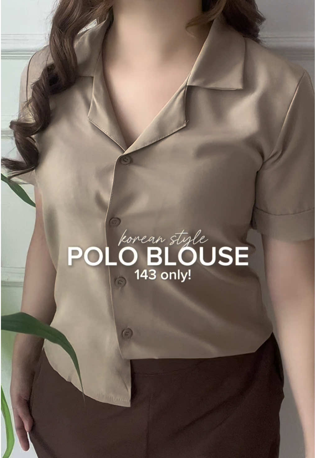 tita outfit> #polo #blouse #classystyle #OOTD #fyp #tops 