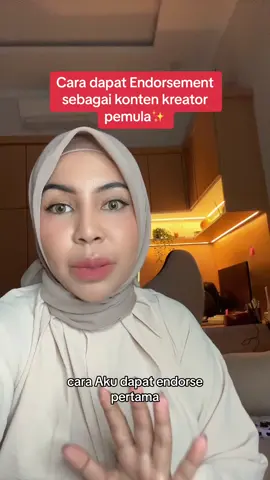 Cara dapat endorse sebagai konten kreator. Harus mau mulai duluan ya! Jangan malu malu nanti malu maluin wkwk #endorse #ucg #kontenkreator #kontenkreatorpemula 
