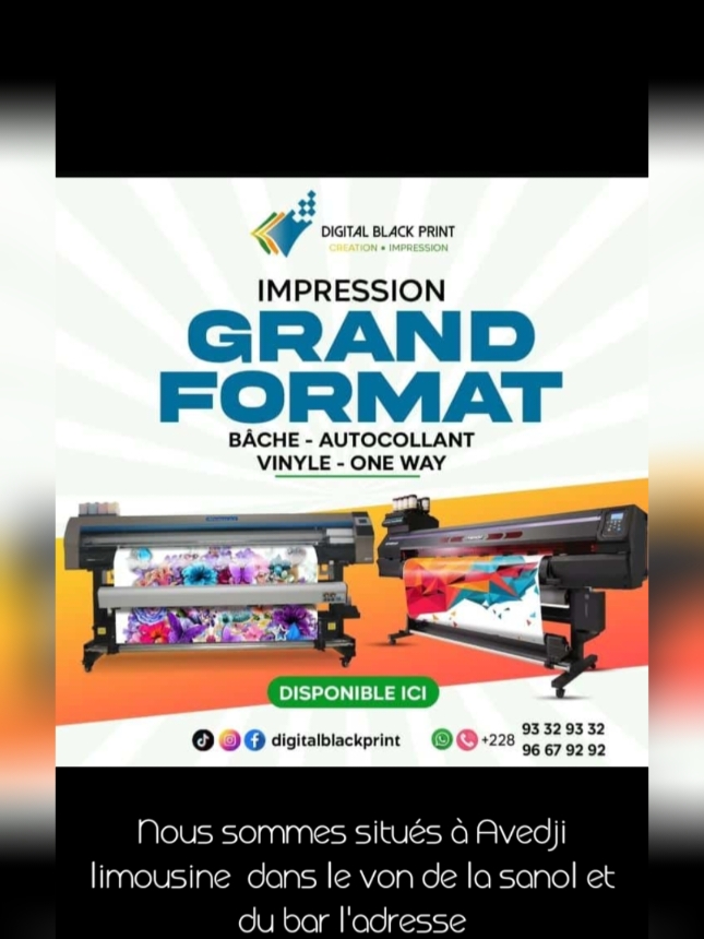 tiktok Togo # Lomé 228🇹🇬🇹🇬🇹🇬🇹🇬# impression grand - format #autocollant # bâche #one way# digital black Print...