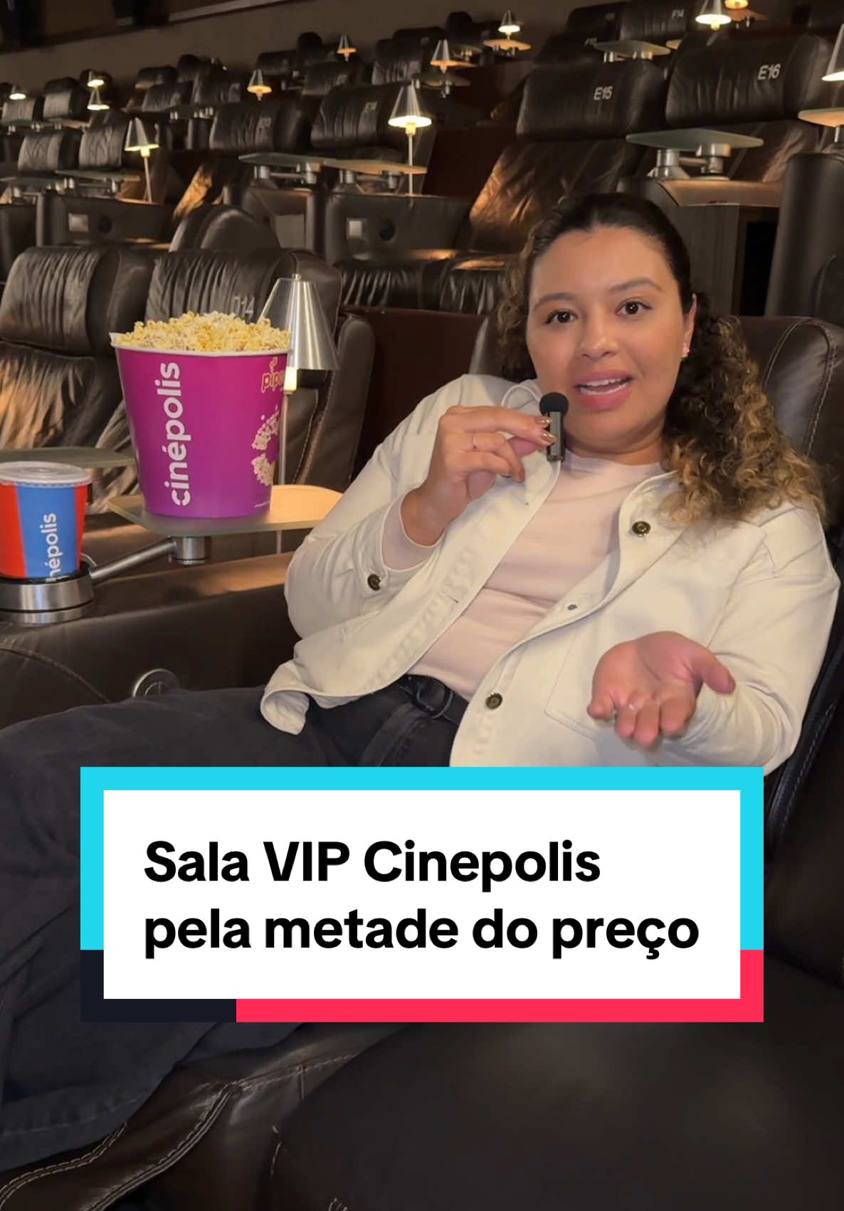 CINEMA VIP BARATINHO! Já manda o vídeo pra quem vai com vc! Toda SEGUNDA e TERÇA, os ingressos e ocombo especial da @cinepolisbrasil saem com 50% de desconto. E quem já tem meia, paga a meia da meia no ingresso! 😱  É válido para todas as salas Cinépolis no Brasil todo. *Exclusivamente às segundas e terças-feiras, exceto em pré-estreias e vésperas de feriados, válida até 26/11/2024. O desconto de 50% é válido para o Combo Especial (pipoca salgada média e bebida 700 ml).