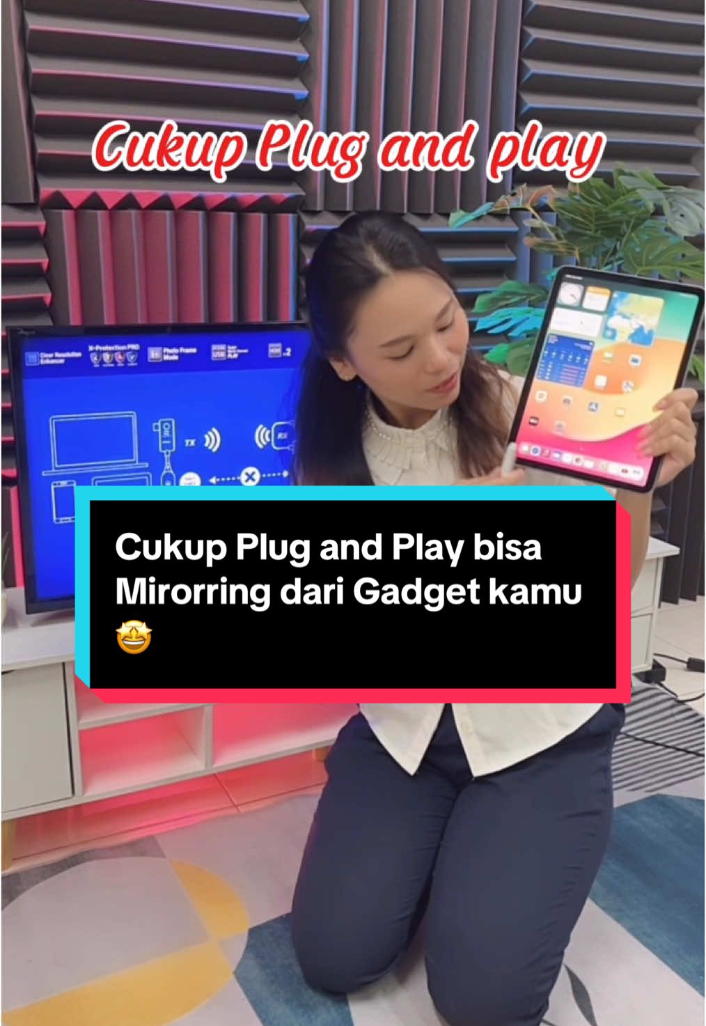 Cukup Plug and Play bisa Mirorring dari Gadget kamu 🤩 Daripada sambung HP laptop pakai kabel HDMI, mending pakai HDMI Wireless Receiver Transmitter WTR-200C dari PX Indonesia. Hasil Full HD 1080p, jarak transmisi sampai 100 meter, minim delay. Langsung checkoutin aja di keranjang kuning di atas! #techtok #setup #fullhd #mirroring #wireless #hdmi #rekomendasi