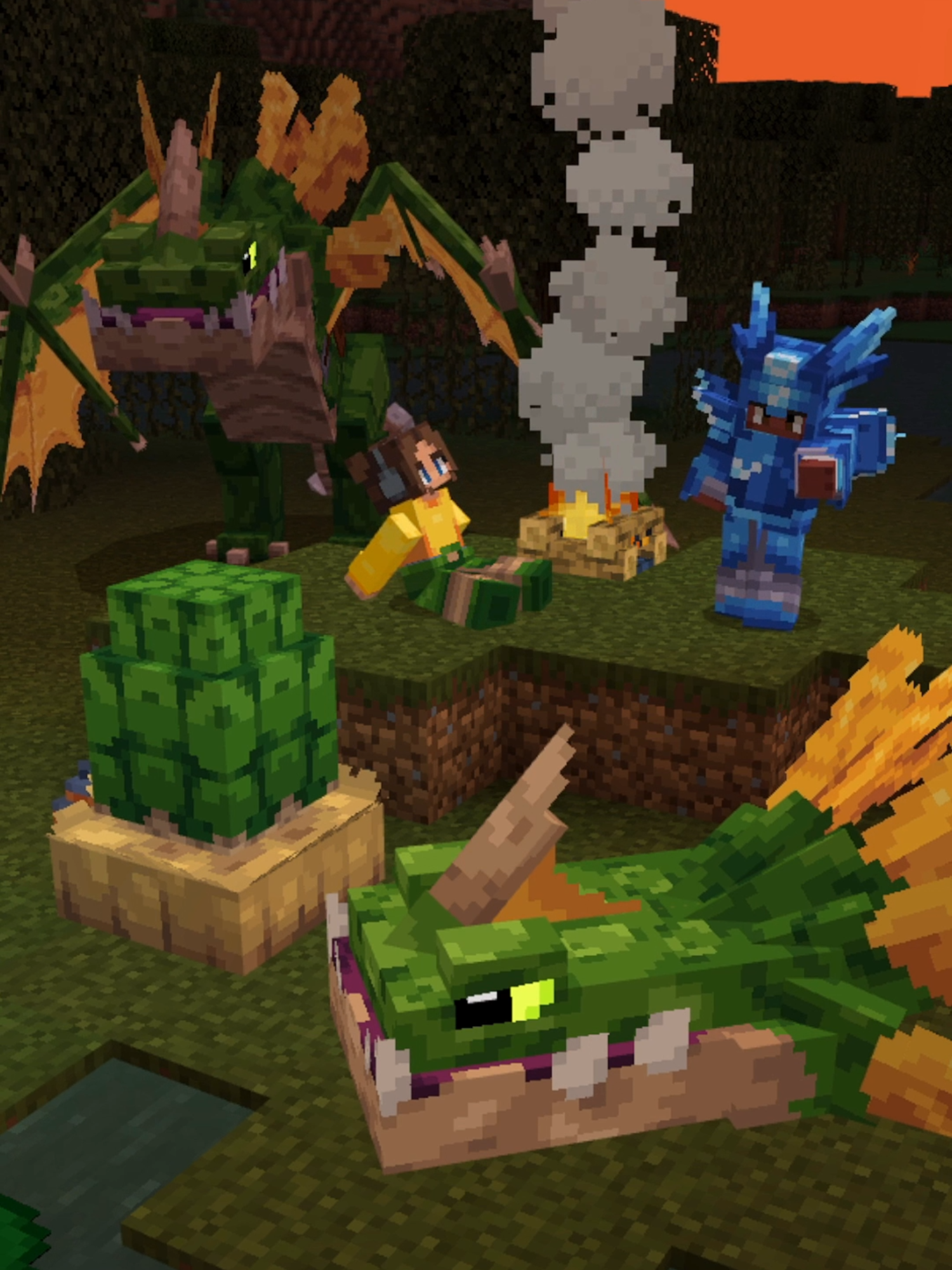 Meet the new Poison Dragon from our Dragons Add-on! #minecraft #dragons #minecraftaddon