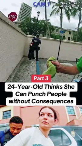 24-Year-Old Thinks She Can Punch People without Consequences #police #policeoftiktok #cops #copsoftiktok #policeofficer 