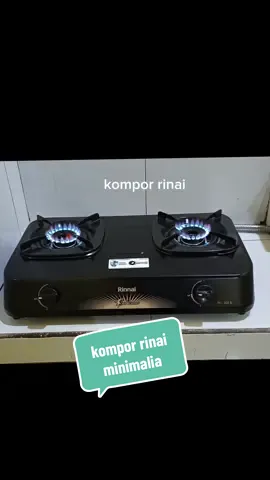 rinai 2 tungku, simple dan minimalis ya bun, tidak menghabiskan tempat #komporgas #komporduatungku #kompor
