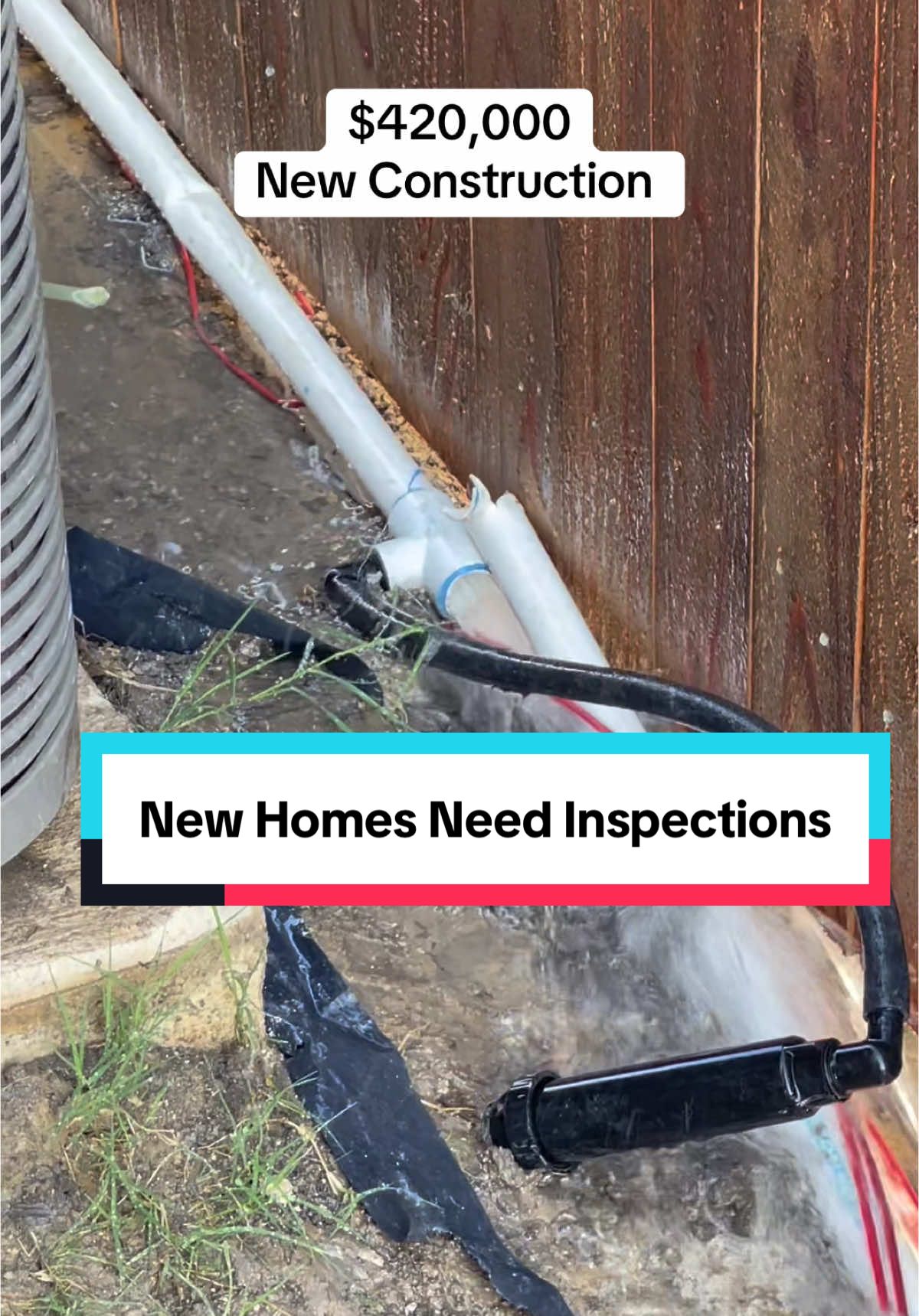 As we always say, just because it’s new doesn’t mean it’s good. Get your new home inspected! #newconstruction #homeinspection #dfwrealestate #texasrealestate #homeinspector 