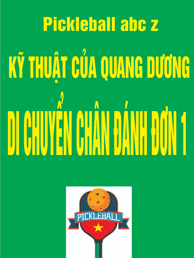 Kỹ thuật của Quang Dương_Tập kỹ thuật di chuyển chân khi đánh đơn phần 1  #quangduong #pickleball #pickleballabcz