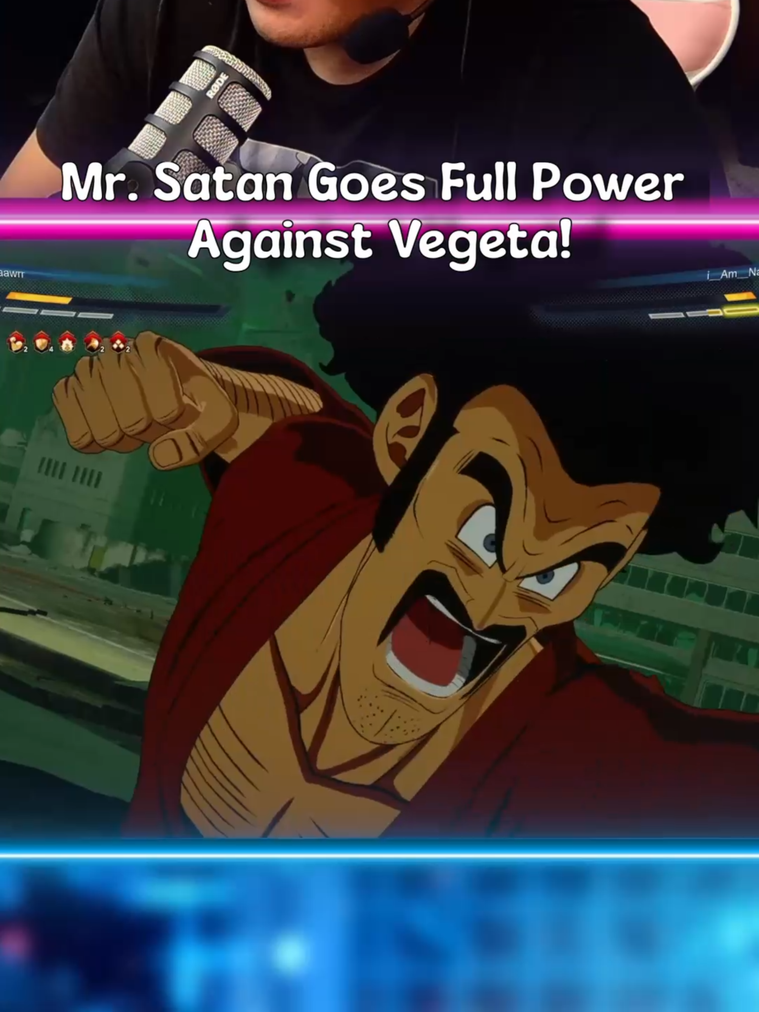 Mr. Satan Goes Full Power Against Vegeta! #dragonballsparkingzero #funny