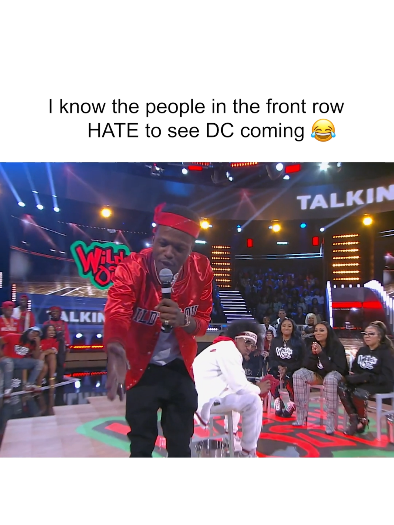 DC be calling everybody out 🤣 #WildNOut #talkingspit #dcyoungfly #nickcannon #tinyharris #ZonniquePullins #jokes #funny #crowdwork #lol