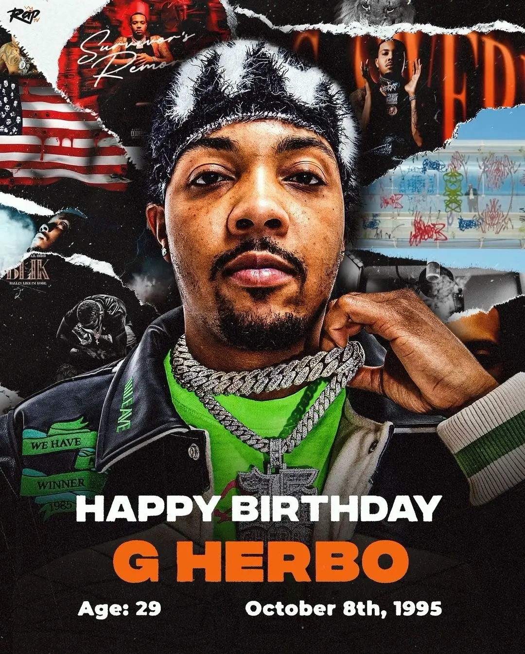 #GHerbo turns 29 years old today‼️👀 What’s your favorite G Herbo song⁉️ #RapTV #gherboedits 